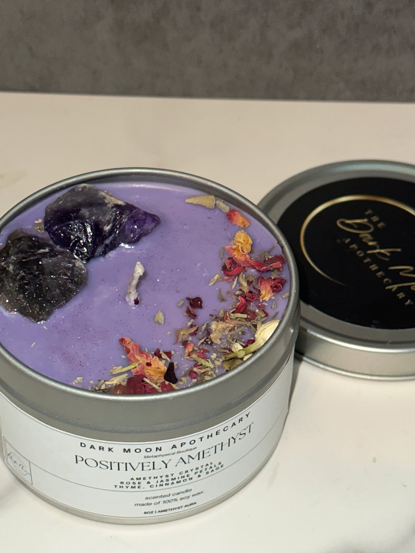 Positively Amethyst Soy Candle - 8oz.