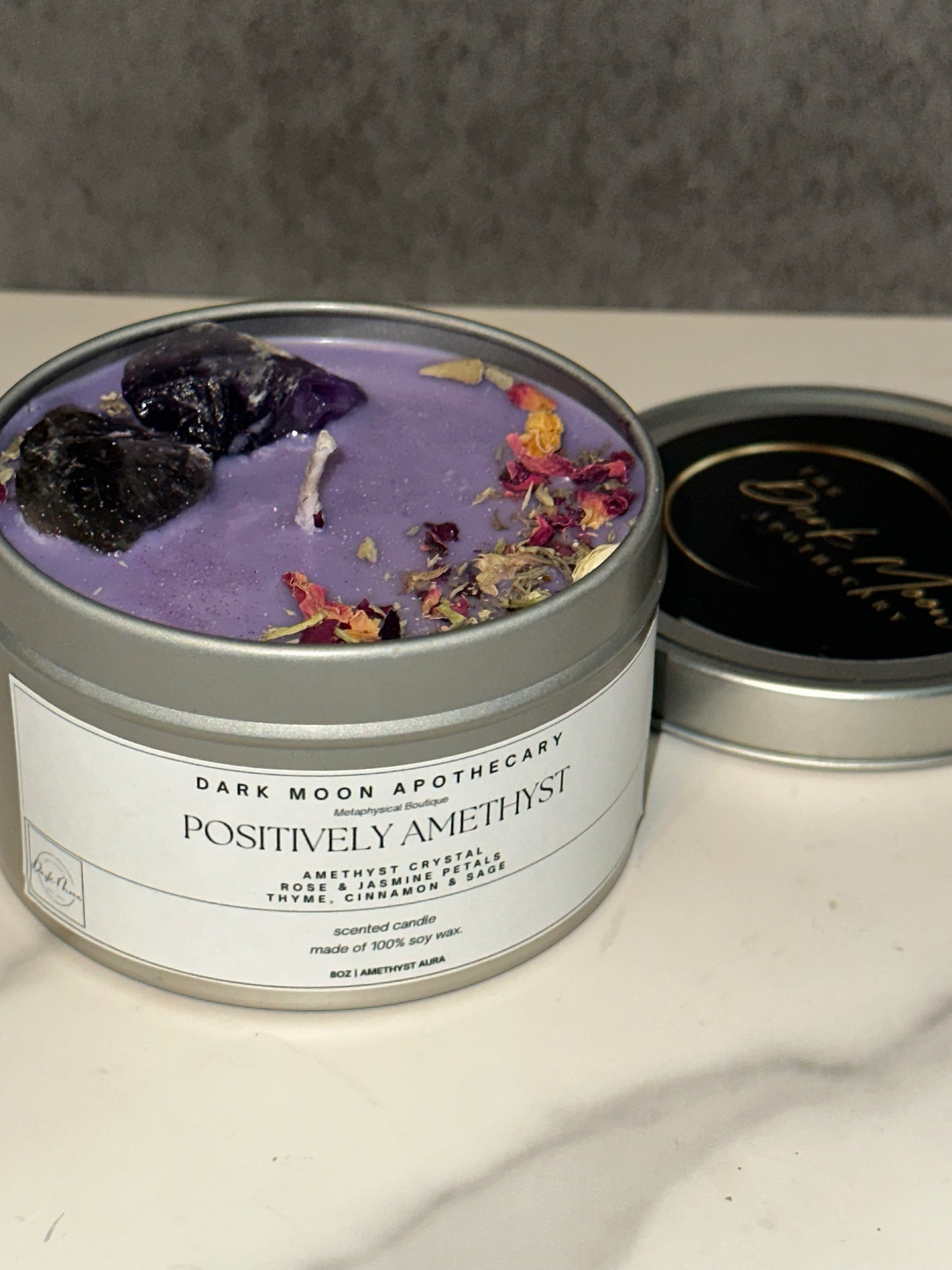 Positively Amethyst Soy Candle - 8oz.