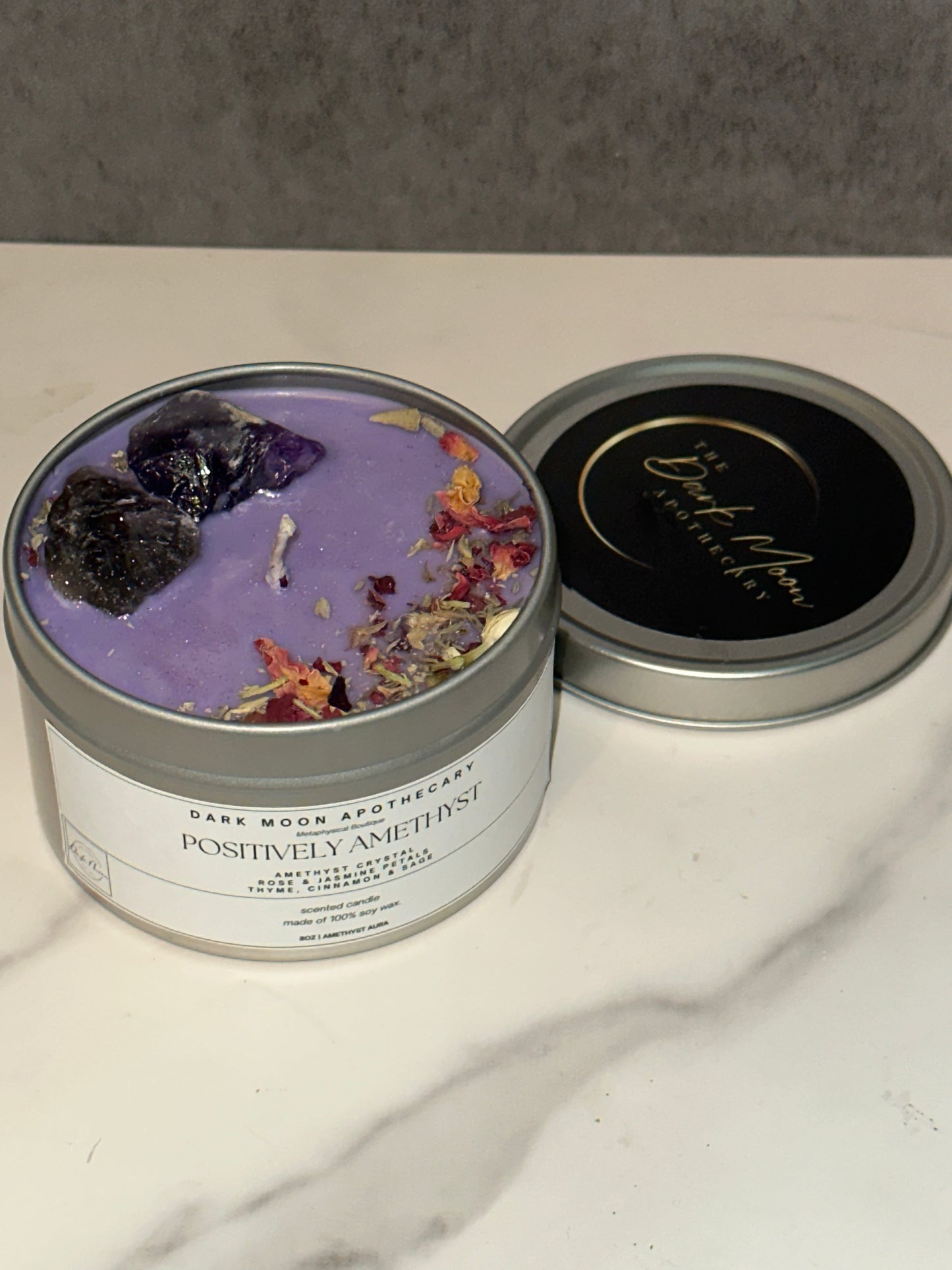 Positively Amethyst Soy Candle - 8oz.