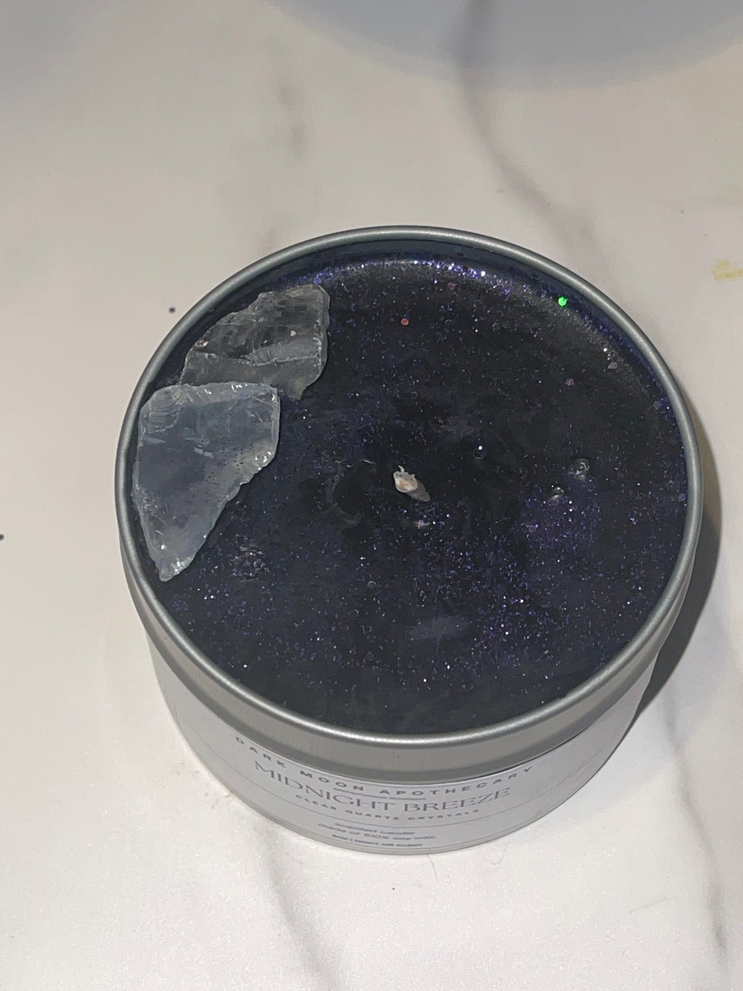 Midnight breeze 8oz soy crystal candle