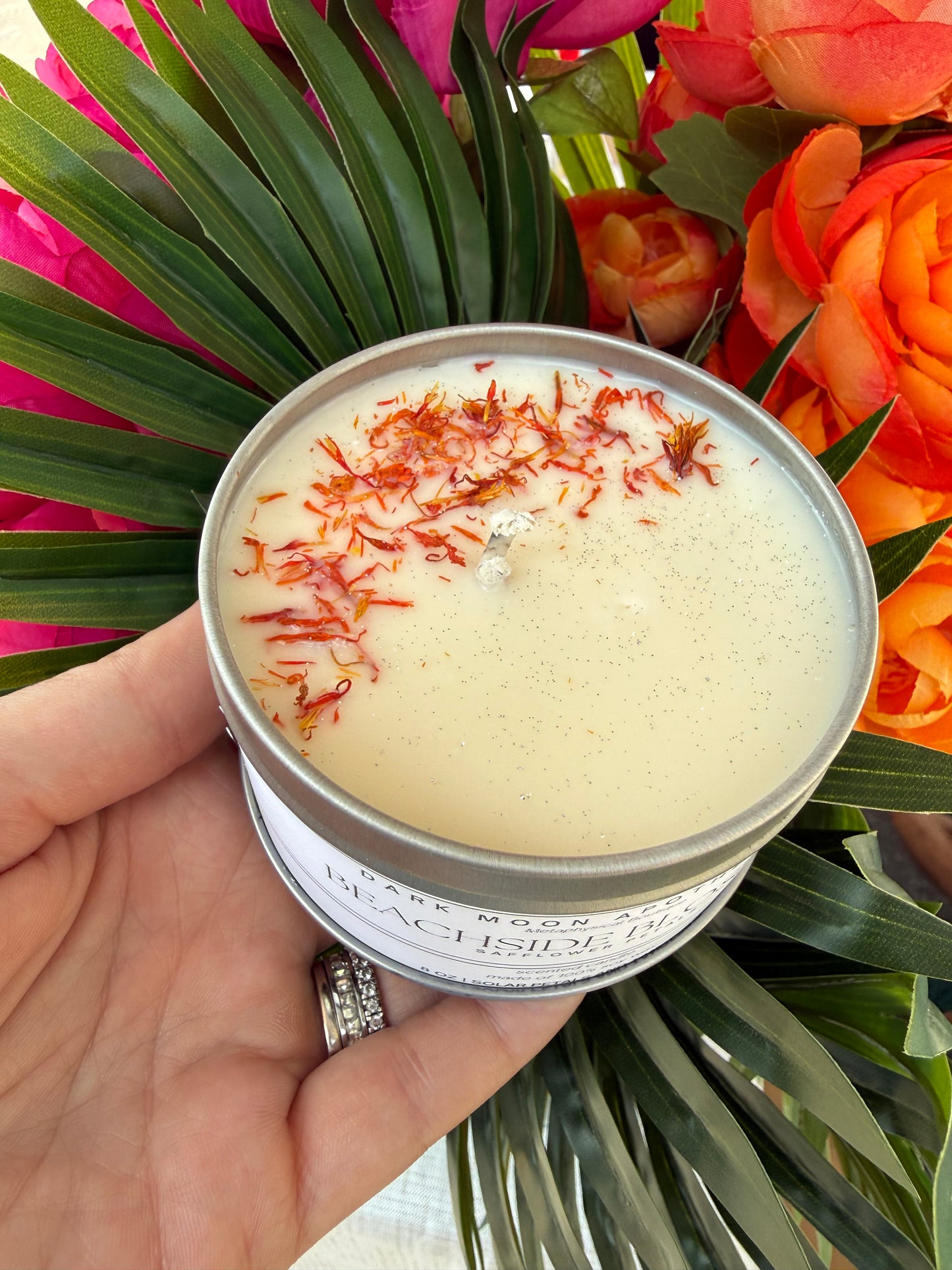 Beachside Blossom 8oz soy candle