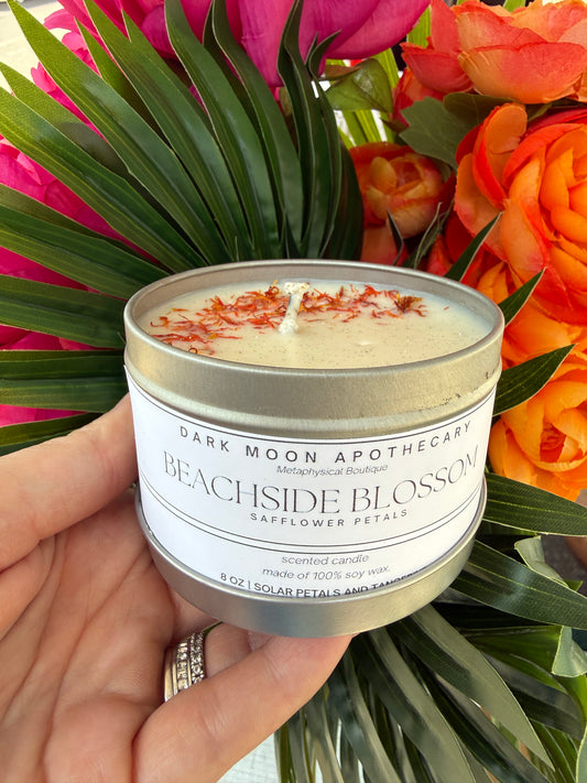 Beachside Blossom 8oz soy candle