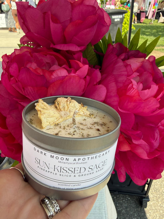 Sun-kissed Sage 8oz soy candle