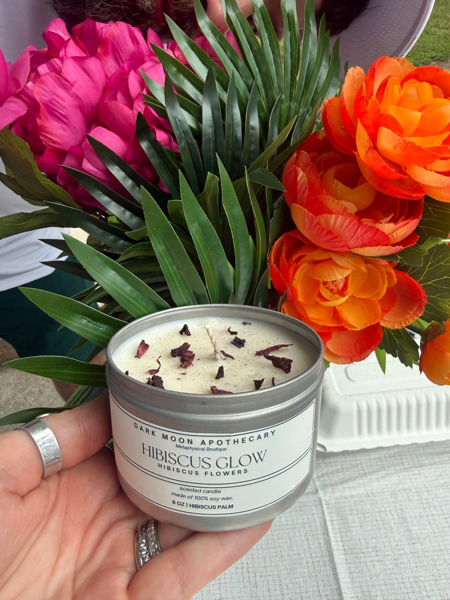 Hibiscus Glow 8oz candle